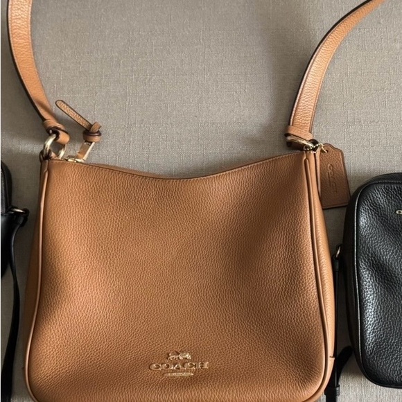 Coach Handbags - Coach Caramel Leather Shoulder Bag